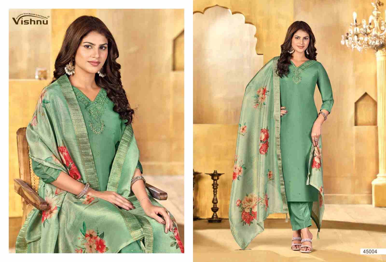 Alfaaz Vol-3 By Vishnu 45001 To 45012 Series Beautiful Stylish Festive Suits Fancy Colorful Casual Wear & Ethnic Wear & Ready To Wear Silk Dresses At Wholesale Price