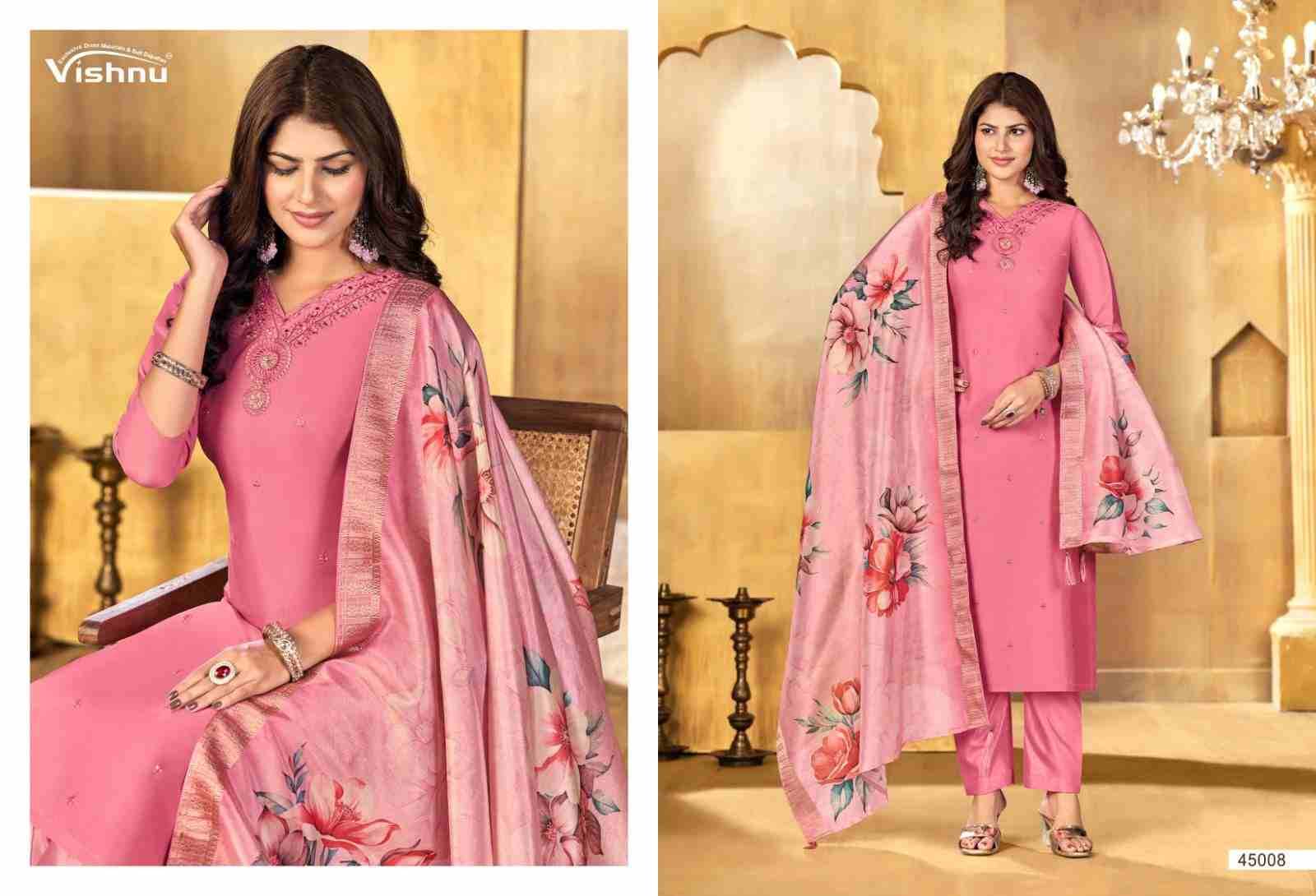 Alfaaz Vol-3 By Vishnu 45001 To 45012 Series Beautiful Stylish Festive Suits Fancy Colorful Casual Wear & Ethnic Wear & Ready To Wear Silk Dresses At Wholesale Price