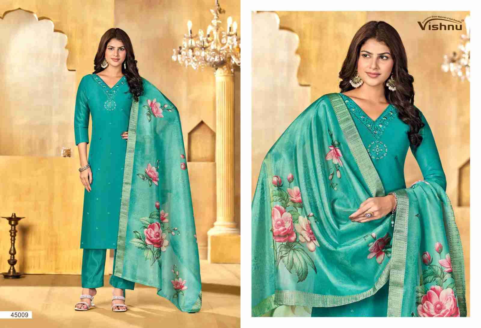 Alfaaz Vol-3 By Vishnu 45001 To 45012 Series Beautiful Stylish Festive Suits Fancy Colorful Casual Wear & Ethnic Wear & Ready To Wear Silk Dresses At Wholesale Price