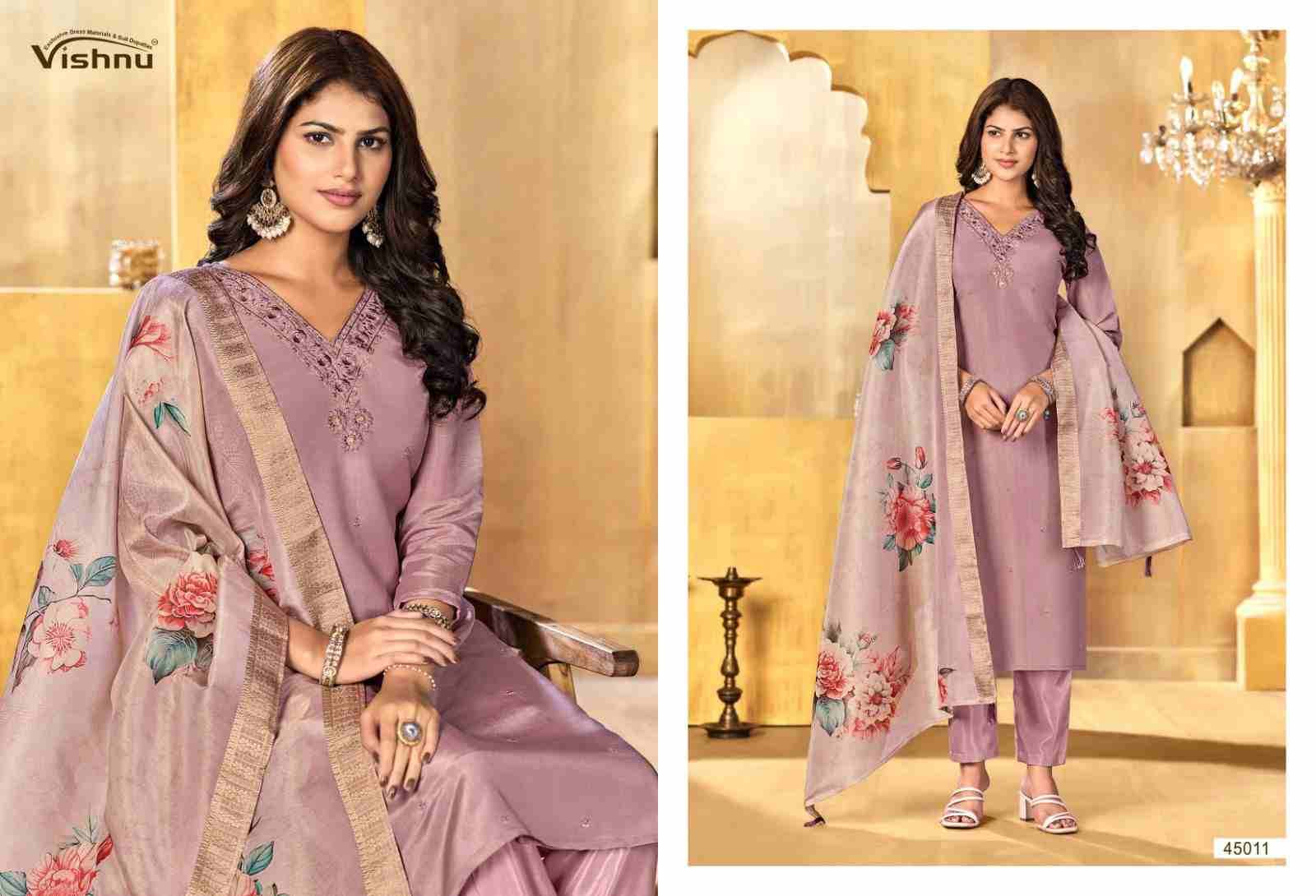 Alfaaz Vol-3 By Vishnu 45001 To 45012 Series Beautiful Stylish Festive Suits Fancy Colorful Casual Wear & Ethnic Wear & Ready To Wear Silk Dresses At Wholesale Price