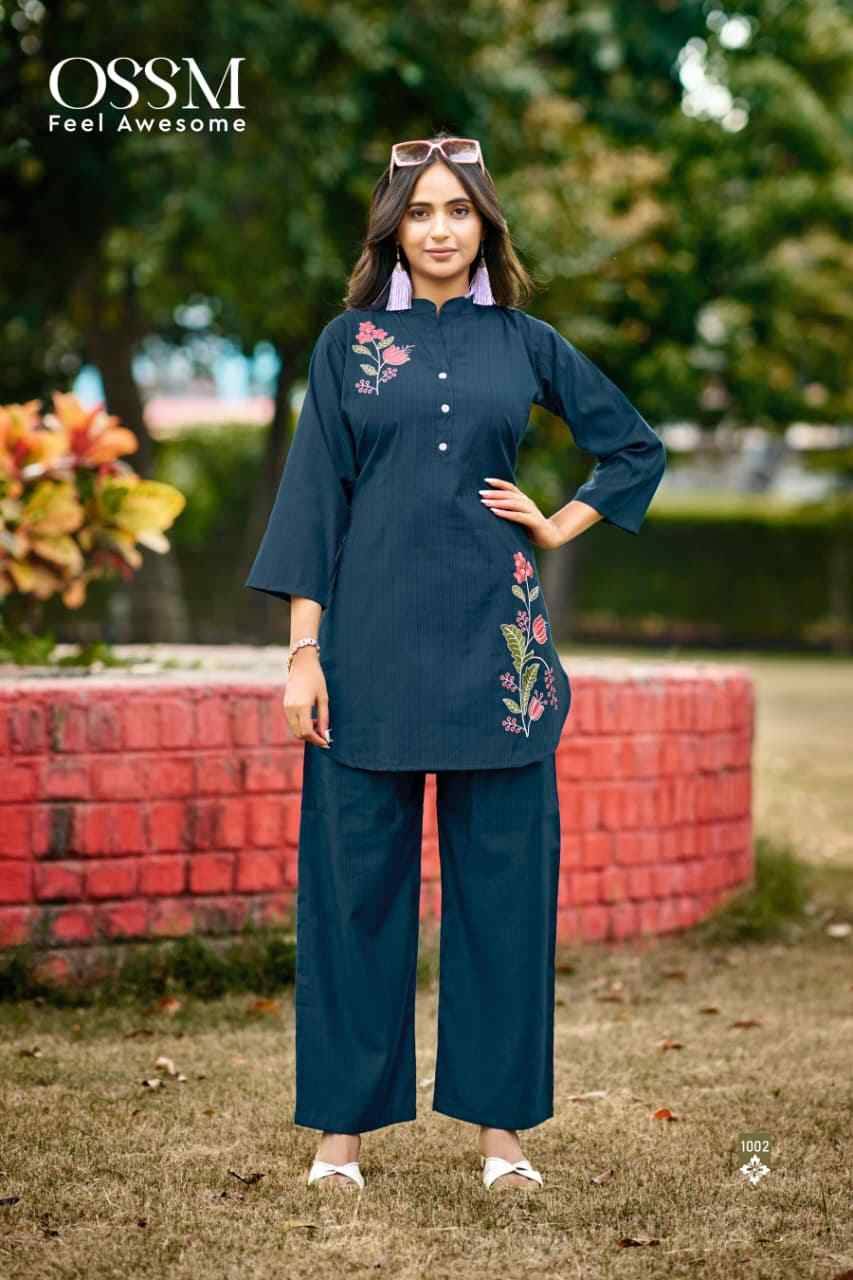 Glamour Vol-2 By Ossm 1001 To 1006 Series Designer Stylish Fancy Colorful Beautiful Party Wear & Ethnic Wear Collection Premium Silk Co-Ords At Wholesale Price