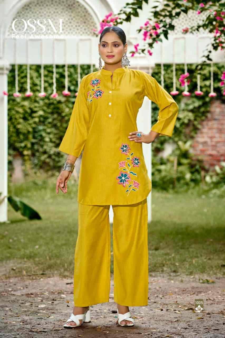 Glamour Vol-2 By Ossm 1001 To 1006 Series Designer Stylish Fancy Colorful Beautiful Party Wear & Ethnic Wear Collection Premium Silk Co-Ords At Wholesale Price