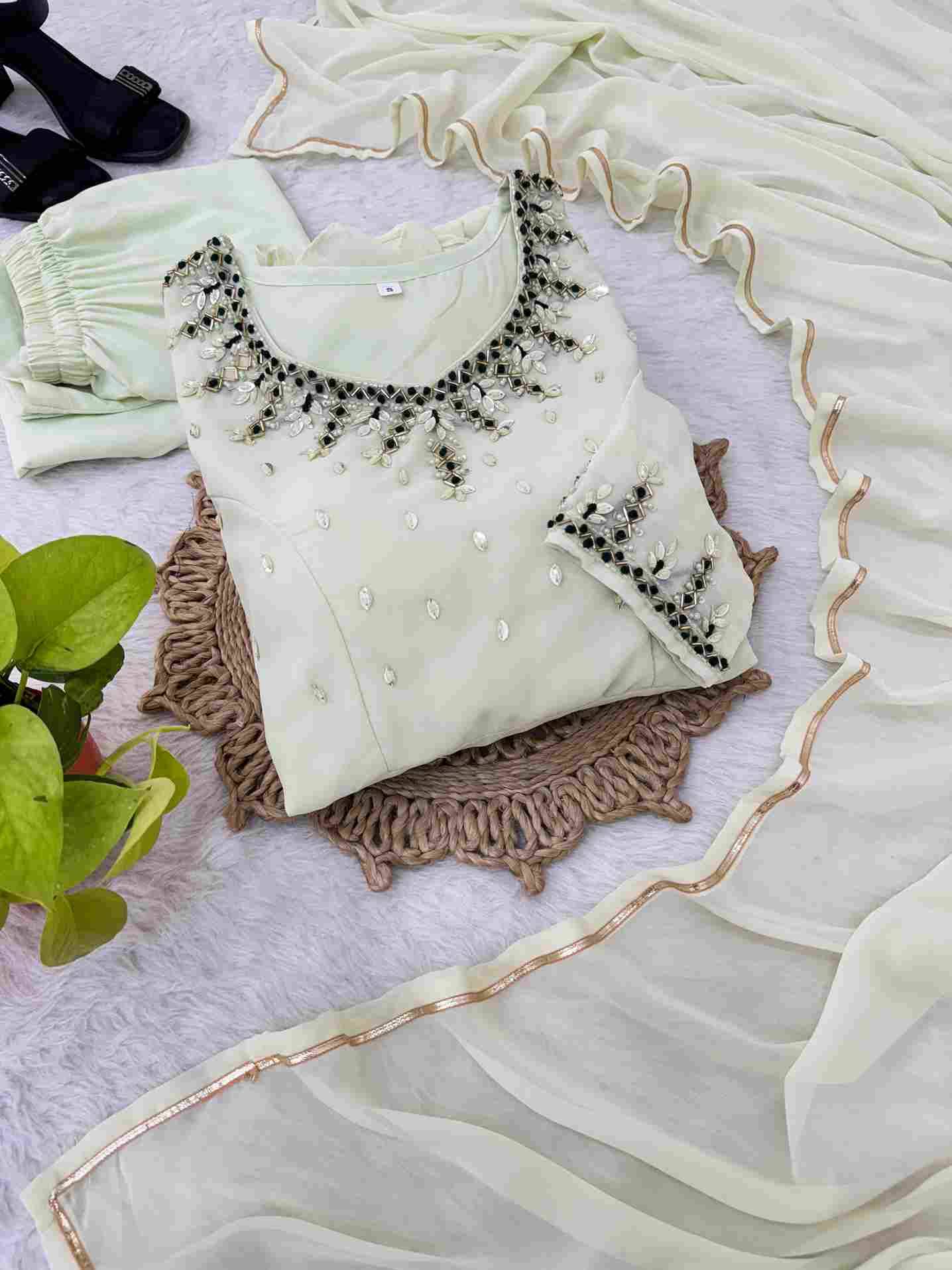 Mb-507 By Fashid Wholesale Designer Beautiful Collection Occasional Wear & Party Wear Faux Georgette Gowns At Wholesale Price