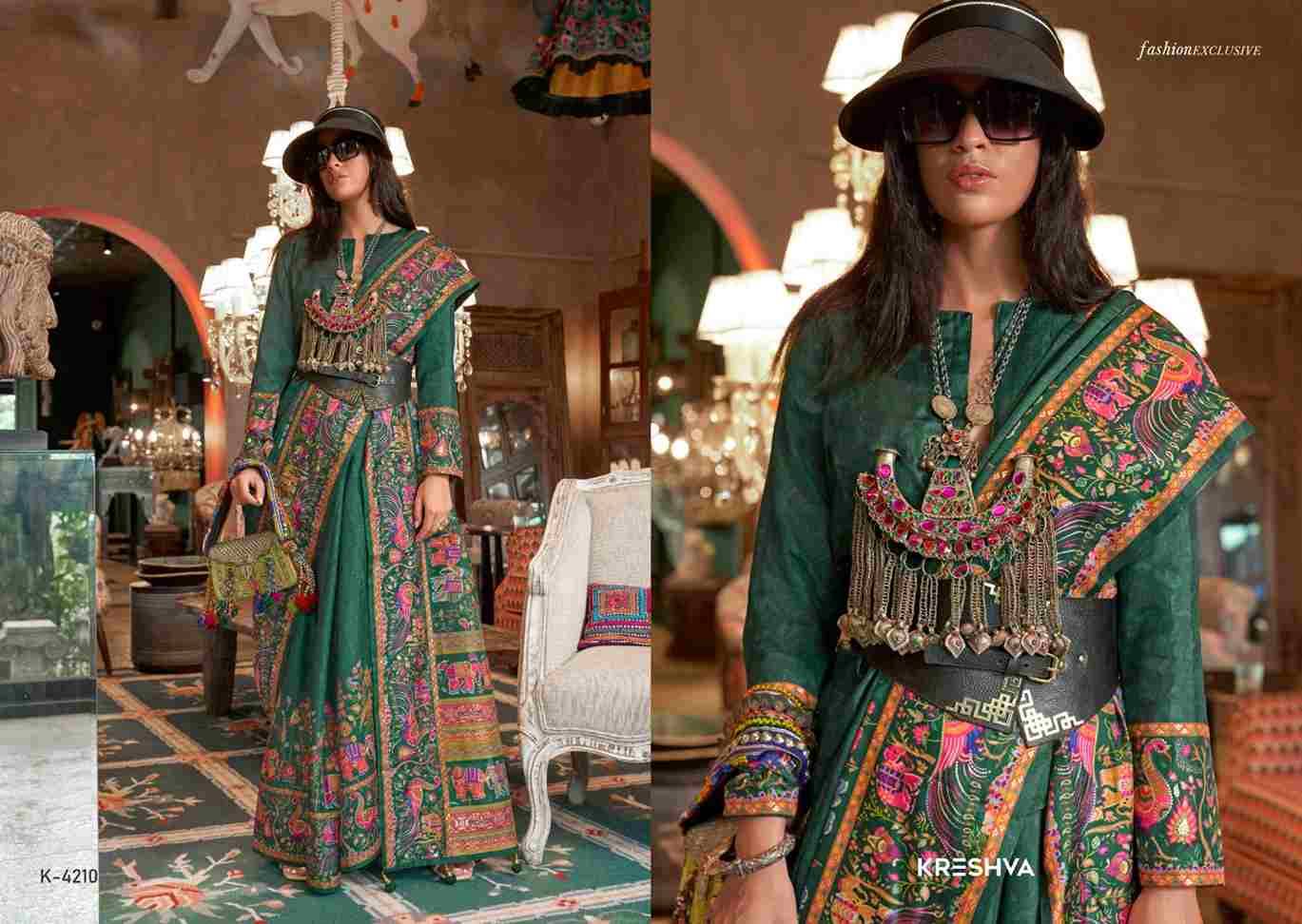 Atarangi By Kreshva 4209 To 4217 Series Indian Traditional Wear Collection Beautiful Stylish Fancy Colorful Party Wear & Occasional Wear Silk Sarees At Wholesale Price