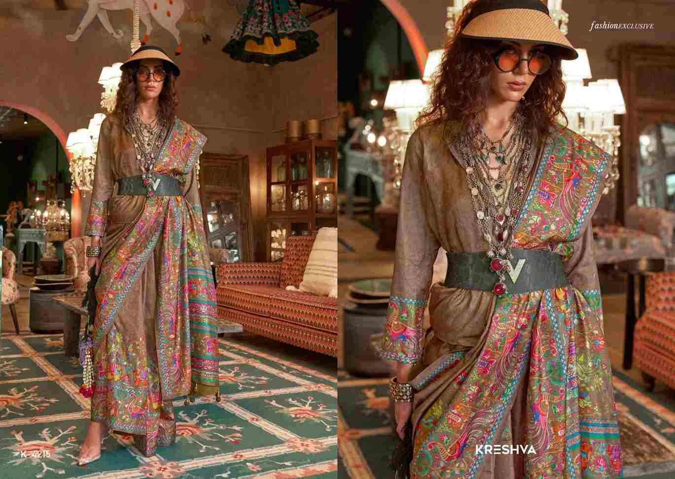 Atarangi By Kreshva 4209 To 4217 Series Indian Traditional Wear Collection Beautiful Stylish Fancy Colorful Party Wear & Occasional Wear Silk Sarees At Wholesale Price