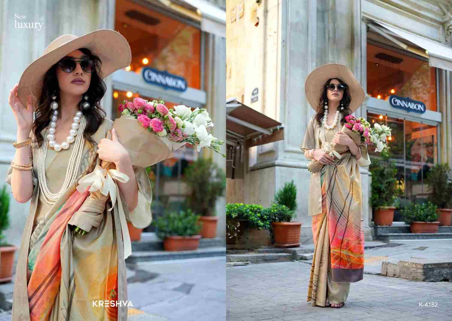Episode By Kreshva 4182 To 4190 Series Indian Traditional Wear Collection Beautiful Stylish Fancy Colorful Party Wear & Occasional Wear Silk Sarees At Wholesale Price