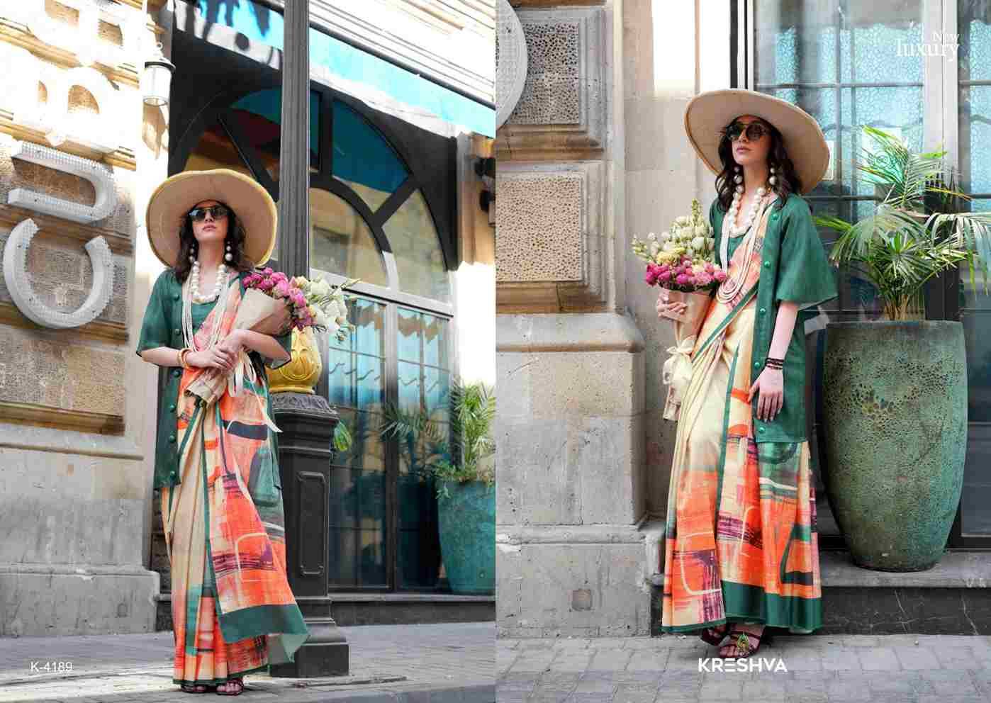 Episode By Kreshva 4182 To 4190 Series Indian Traditional Wear Collection Beautiful Stylish Fancy Colorful Party Wear & Occasional Wear Silk Sarees At Wholesale Price