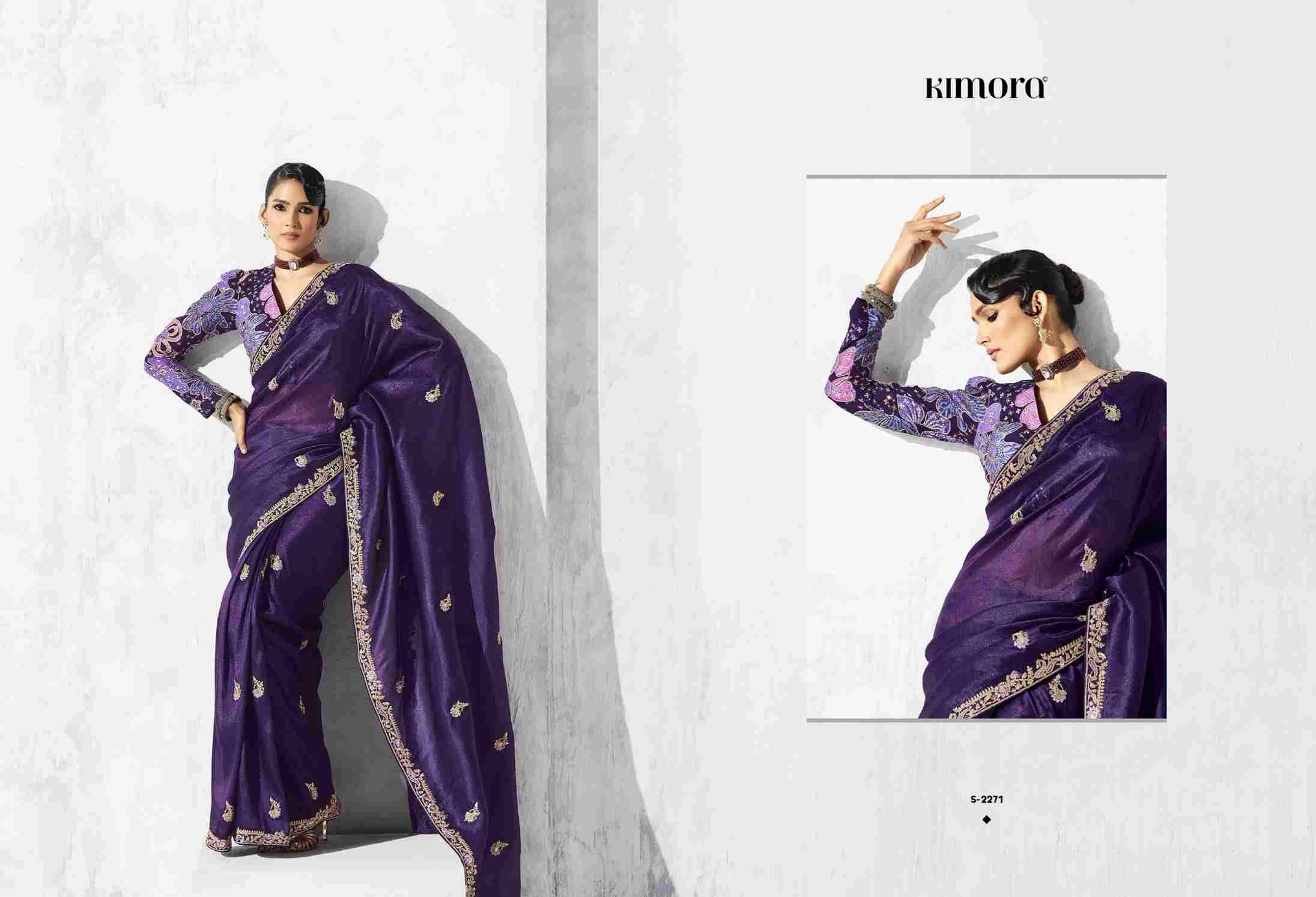Lashkara By Kimora Fashion 2271 To 2281 Series Indian Traditional Wear Collection Beautiful Stylish Fancy Colorful Party Wear & Occasional Wear Fancy Sarees At Wholesale Price