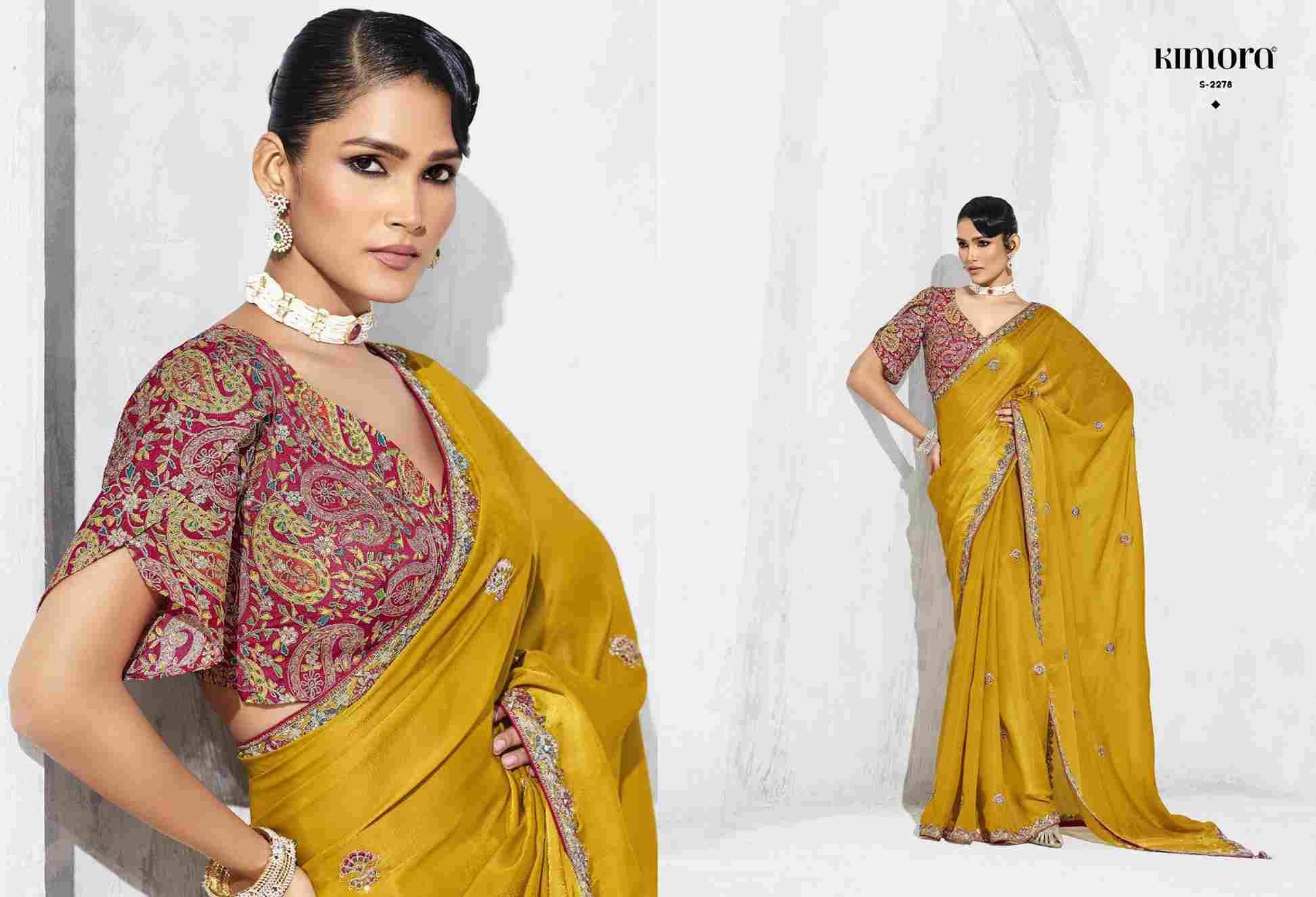 Lashkara By Kimora Fashion 2271 To 2281 Series Indian Traditional Wear Collection Beautiful Stylish Fancy Colorful Party Wear & Occasional Wear Fancy Sarees At Wholesale Price