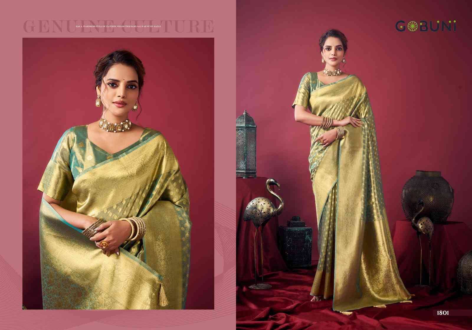 Shringar By Gobuni 1801 To 1804 Series Indian Traditional Wear Collection Beautiful Stylish Fancy Colorful Party Wear & Occasional Wear Silk Sarees At Wholesale Price