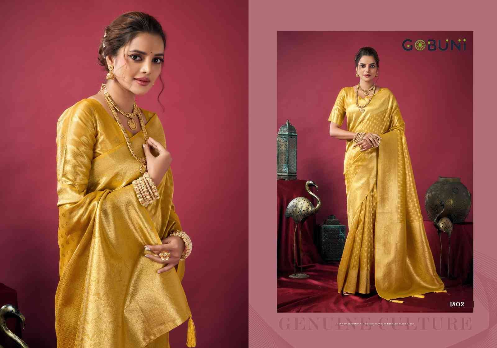 Shringar By Gobuni 1801 To 1804 Series Indian Traditional Wear Collection Beautiful Stylish Fancy Colorful Party Wear & Occasional Wear Silk Sarees At Wholesale Price