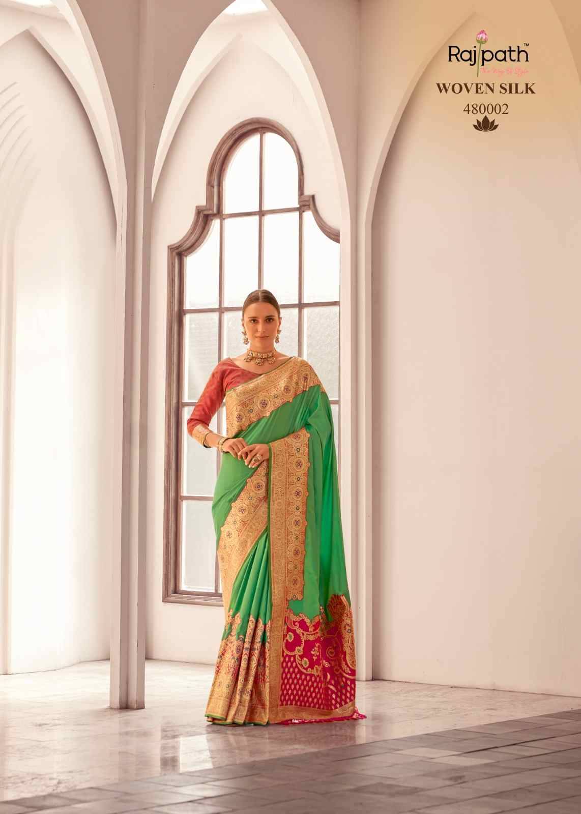 Silky By Rajpath 480001 To 480006 Series Indian Traditional Wear Collection Beautiful Stylish Fancy Colorful Party Wear & Occasional Wear Soft Silk Sarees At Wholesale Price