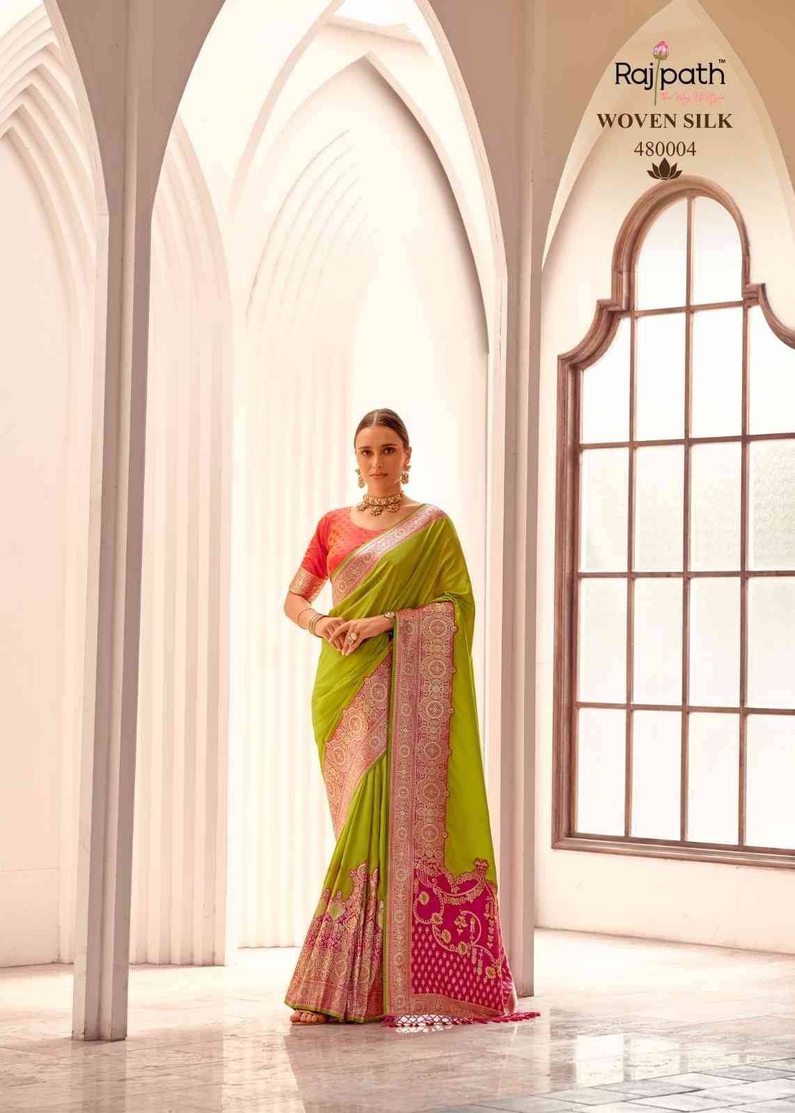 Silky By Rajpath 480001 To 480006 Series Indian Traditional Wear Collection Beautiful Stylish Fancy Colorful Party Wear & Occasional Wear Soft Silk Sarees At Wholesale Price