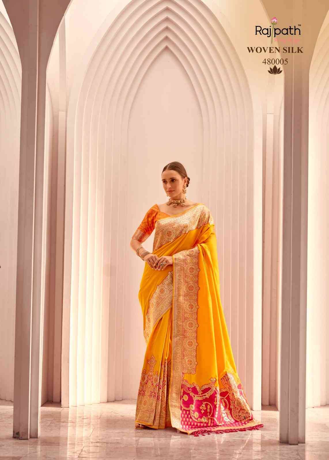 Silky By Rajpath 480001 To 480006 Series Indian Traditional Wear Collection Beautiful Stylish Fancy Colorful Party Wear & Occasional Wear Soft Silk Sarees At Wholesale Price
