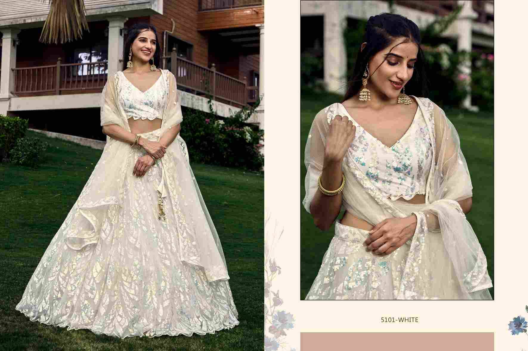Meera By Zeel Clothing 5101-A To 5101-D Series Wedding Wear Collection Beautiful Stylish Colorful Fancy Party Wear & Occasional Wear Soft Net Lehengas At Wholesale Price