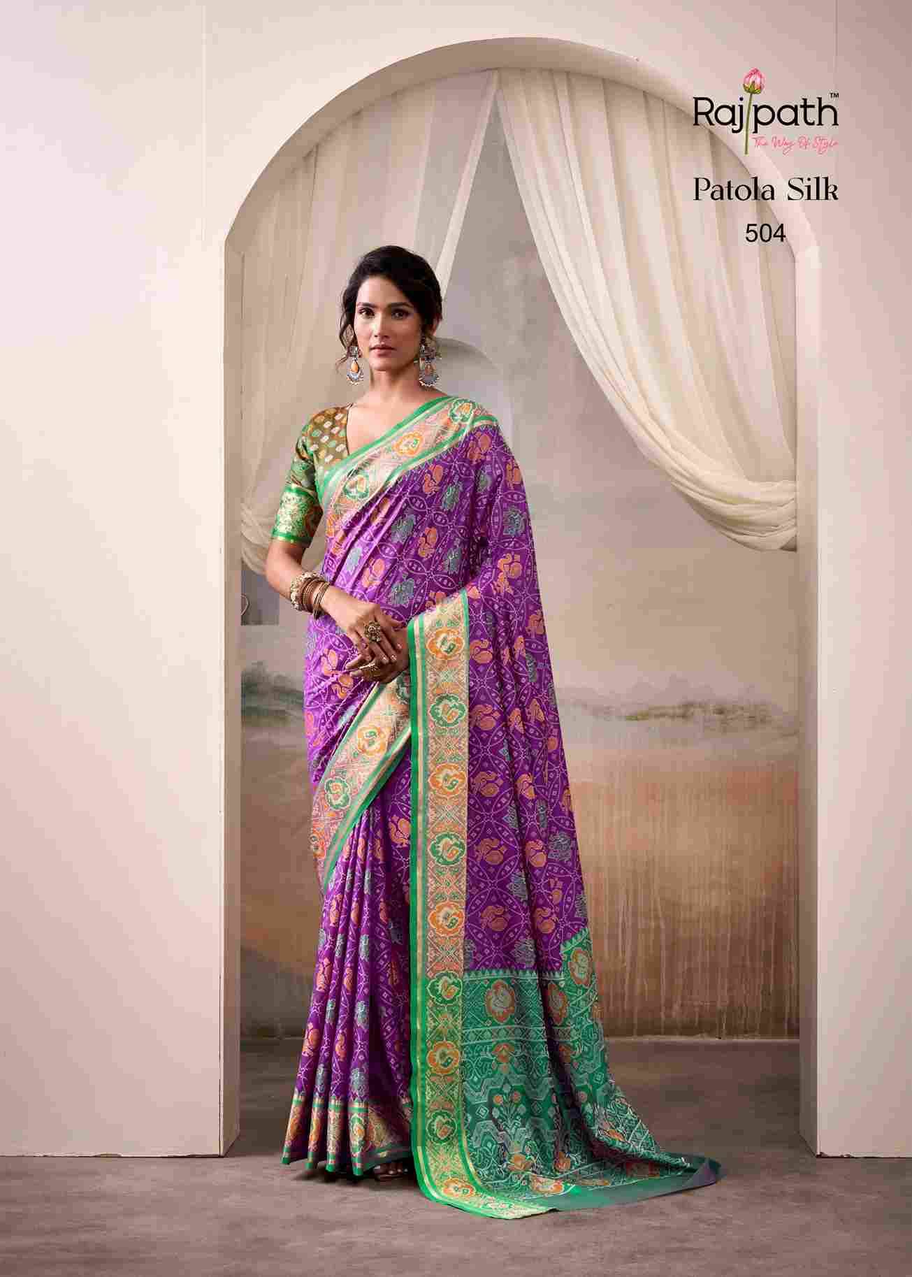 Airaavat Patola By Rajpath 504 To 509 Series Indian Traditional Wear Collection Beautiful Stylish Fancy Colorful Party Wear & Occasional Wear Patola Silk Sarees At Wholesale Price