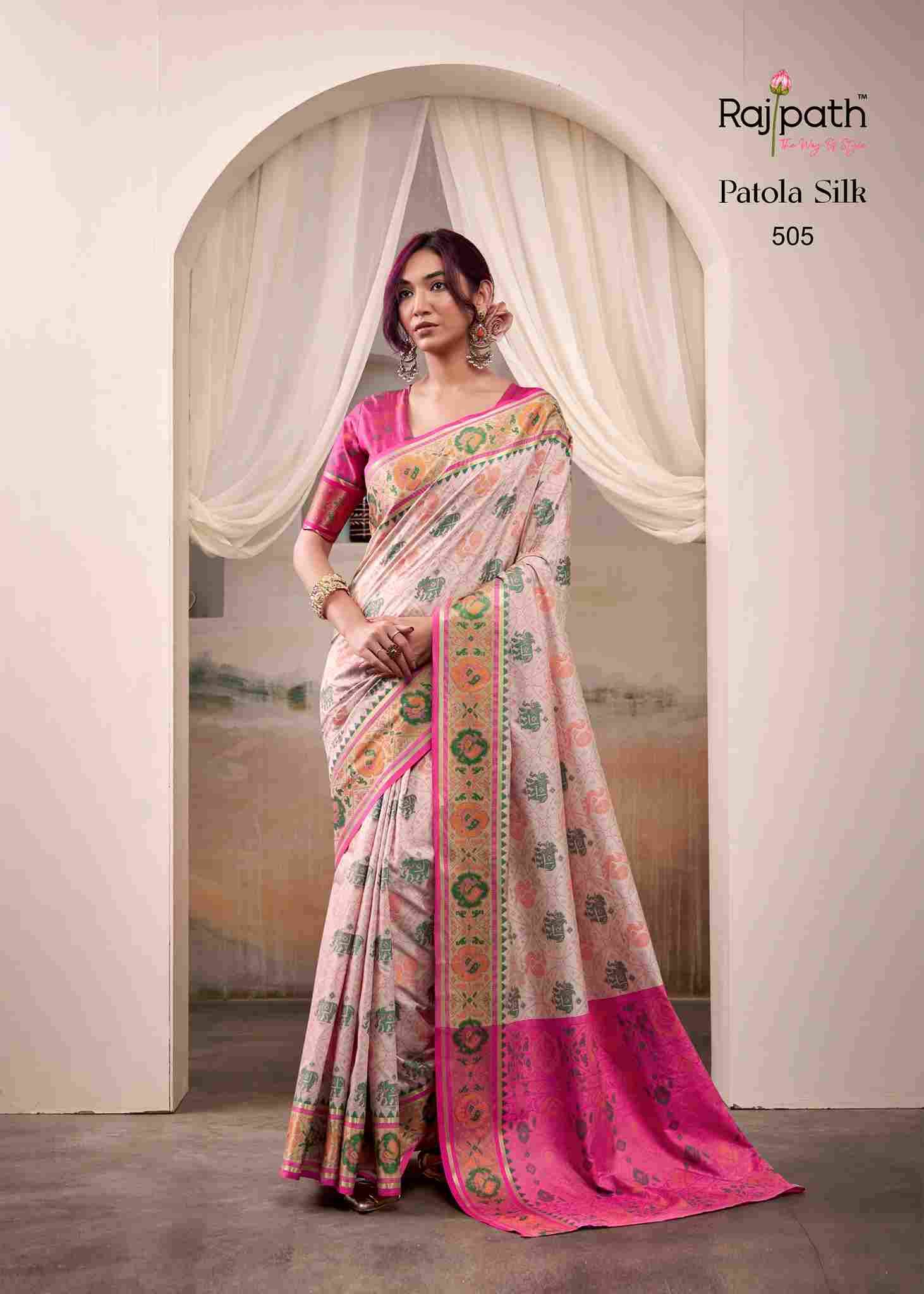 Airaavat Patola By Rajpath 504 To 509 Series Indian Traditional Wear Collection Beautiful Stylish Fancy Colorful Party Wear & Occasional Wear Patola Silk Sarees At Wholesale Price