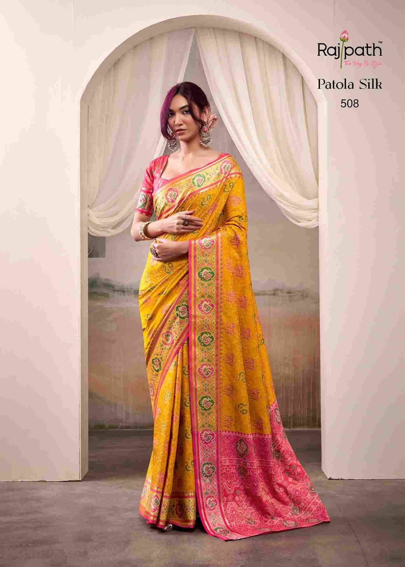 Airaavat Patola By Rajpath 504 To 509 Series Indian Traditional Wear Collection Beautiful Stylish Fancy Colorful Party Wear & Occasional Wear Patola Silk Sarees At Wholesale Price