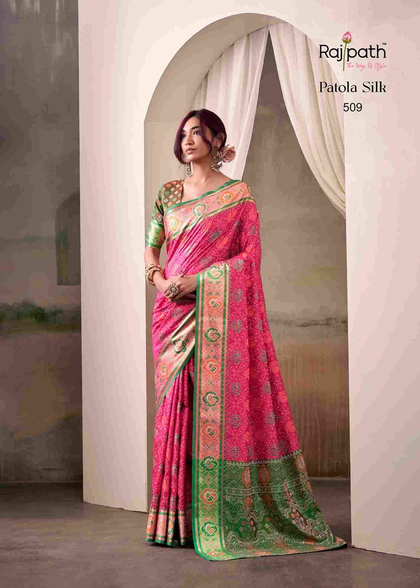 Airaavat Patola By Rajpath 504 To 509 Series Indian Traditional Wear Collection Beautiful Stylish Fancy Colorful Party Wear & Occasional Wear Patola Silk Sarees At Wholesale Price