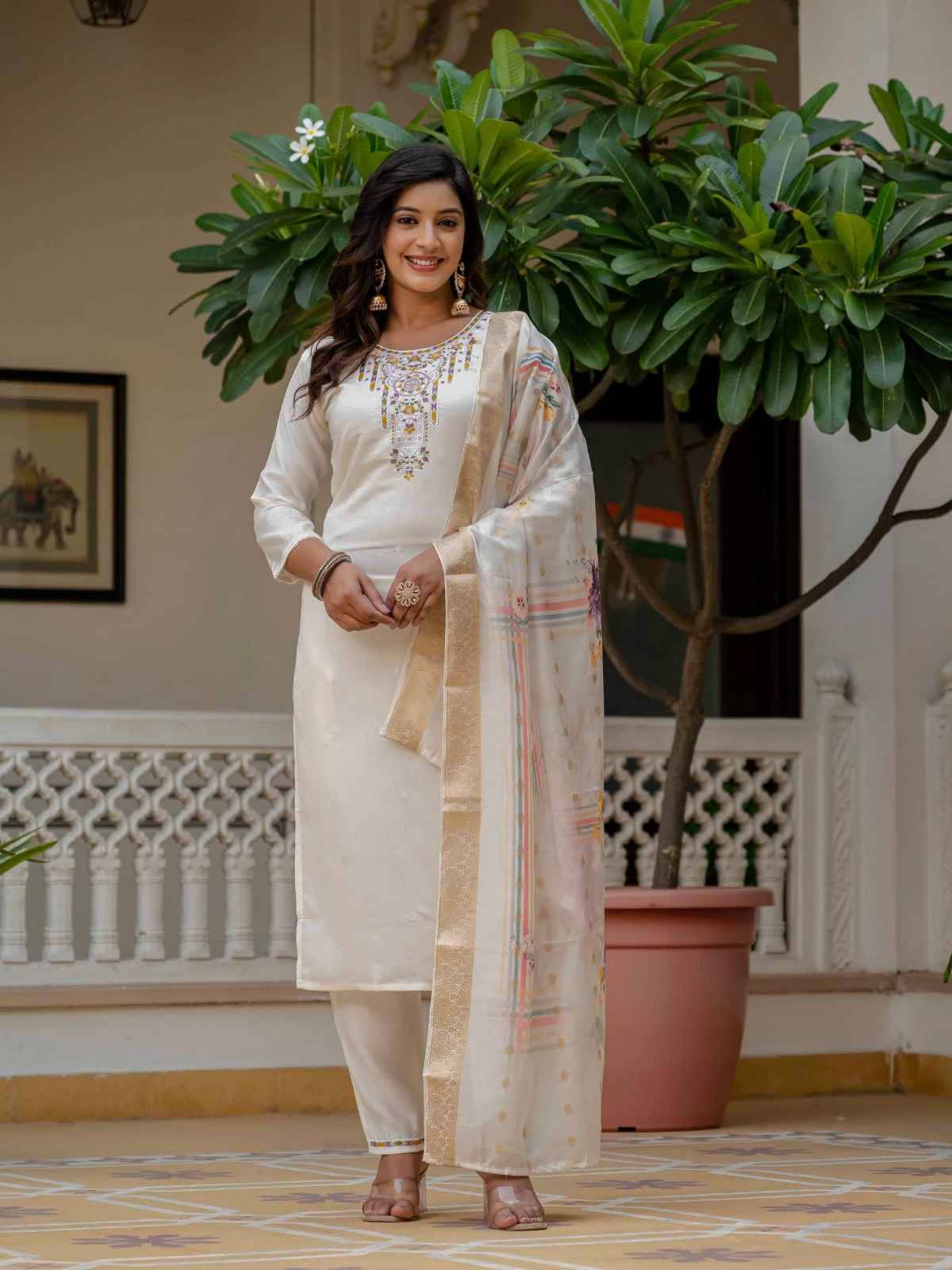 Dc-Diva By Fashid Wholesale Beautiful Festive Suits Colorful Stylish Fancy Casual Wear & Ethnic Wear Roman Silk Dresses At Wholesale Price