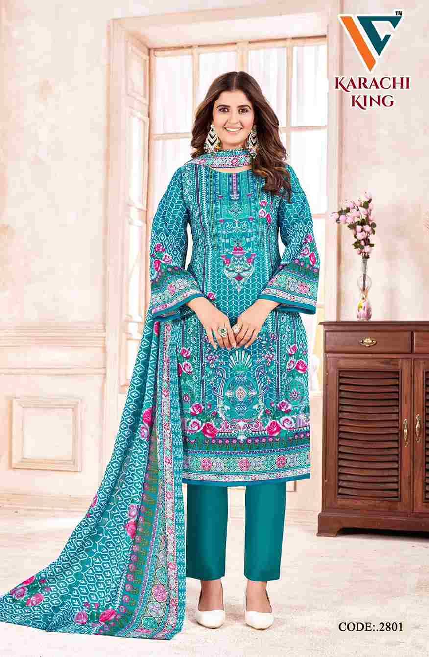 Karachi King Vol-28 By Vandana Creation 2801 To 2808 Series Beautiful Festive Suits Stylish Fancy Colorful Casual Wear & Ethnic Wear Cotton Print Dresses At Wholesale Price