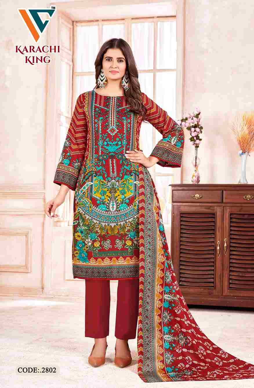 Karachi King Vol-28 By Vandana Creation 2801 To 2808 Series Beautiful Festive Suits Stylish Fancy Colorful Casual Wear & Ethnic Wear Cotton Print Dresses At Wholesale Price