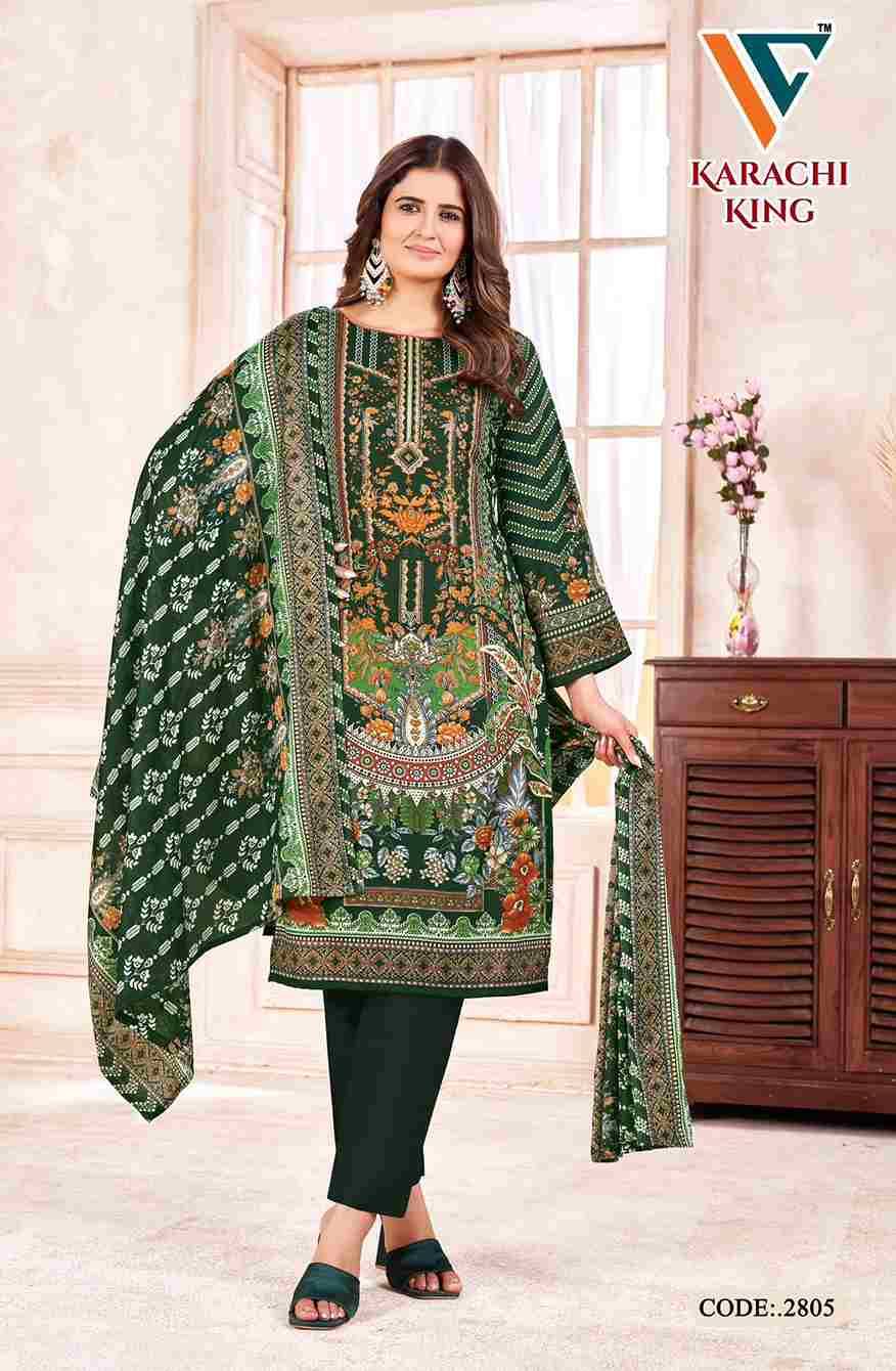 Karachi King Vol-28 By Vandana Creation 2801 To 2808 Series Beautiful Festive Suits Stylish Fancy Colorful Casual Wear & Ethnic Wear Cotton Print Dresses At Wholesale Price