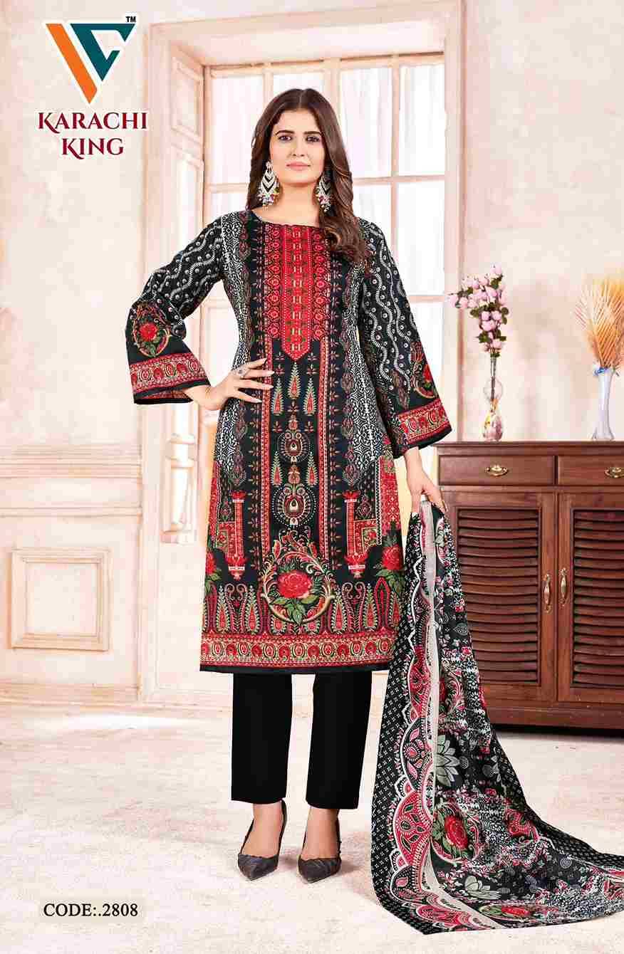 Karachi King Vol-28 By Vandana Creation 2801 To 2808 Series Beautiful Festive Suits Stylish Fancy Colorful Casual Wear & Ethnic Wear Cotton Print Dresses At Wholesale Price