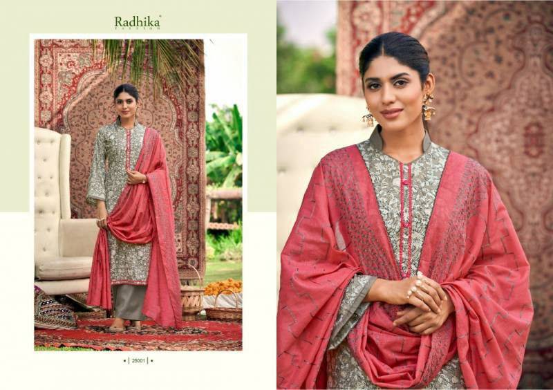 Blossom Vol-9 By Radhika Lifestyle 25001 To 25008 Series Beautiful Festive Suits Colorful Stylish Fancy Casual Wear & Ethnic Wear Cotton Print With Work Dresses At Wholesale Price