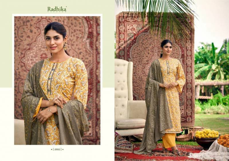 Blossom Vol-9 By Radhika Lifestyle 25001 To 25008 Series Beautiful Festive Suits Colorful Stylish Fancy Casual Wear & Ethnic Wear Cotton Print With Work Dresses At Wholesale Price