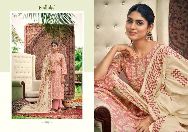 Blossom Vol-9 By Radhika Lifestyle 25001 To 25008 Series Beautiful Festive Suits Colorful Stylish Fancy Casual Wear & Ethnic Wear Cotton Print With Work Dresses At Wholesale Price