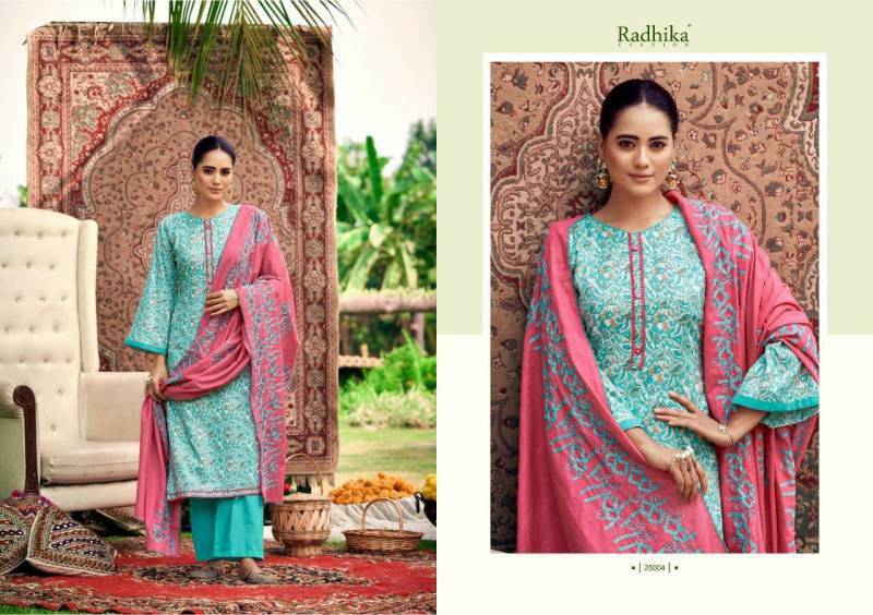 Blossom Vol-9 By Radhika Lifestyle 25001 To 25008 Series Beautiful Festive Suits Colorful Stylish Fancy Casual Wear & Ethnic Wear Cotton Print With Work Dresses At Wholesale Price