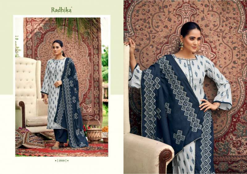 Blossom Vol-9 By Radhika Lifestyle 25001 To 25008 Series Beautiful Festive Suits Colorful Stylish Fancy Casual Wear & Ethnic Wear Cotton Print With Work Dresses At Wholesale Price