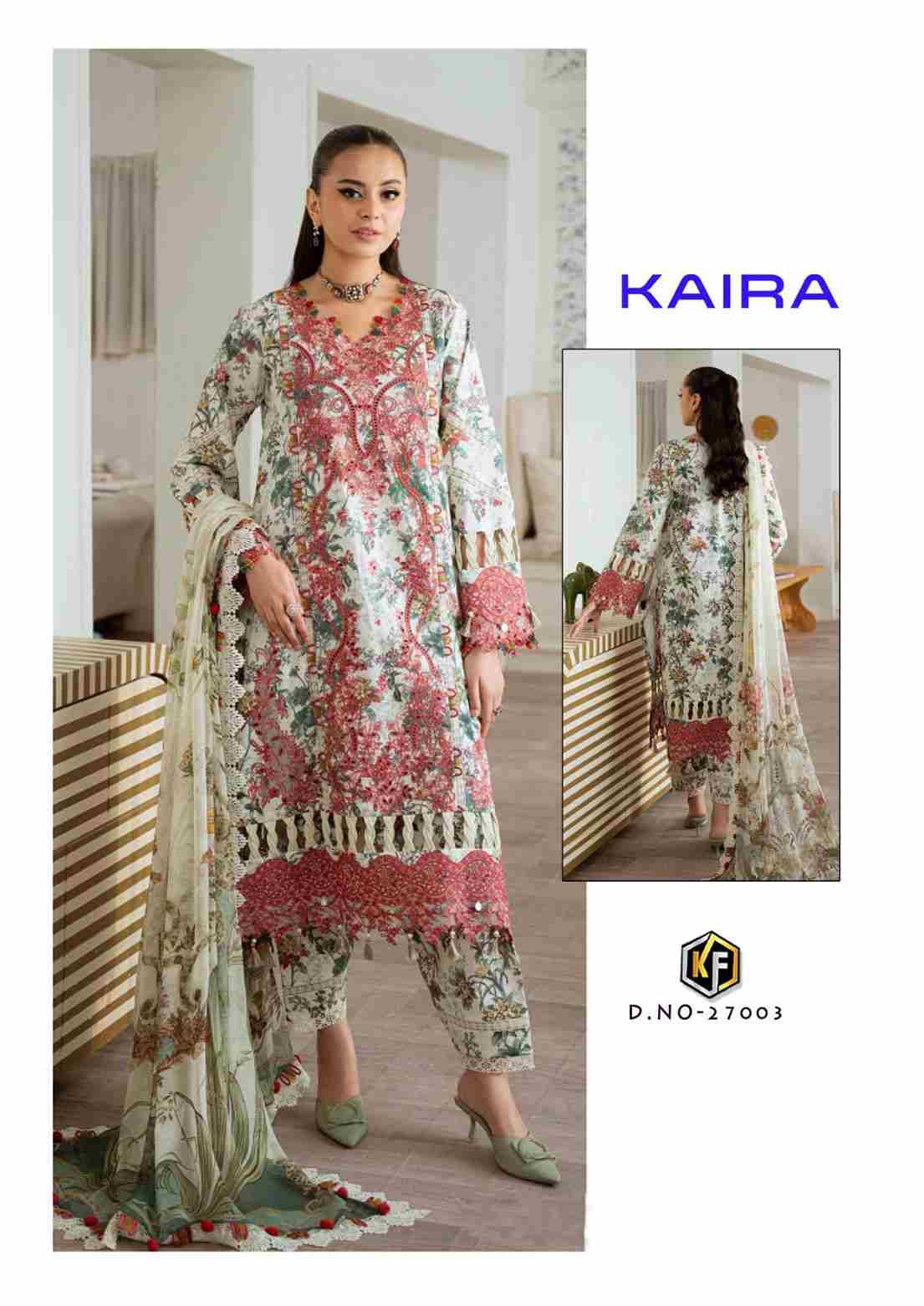 Kaira Vol-27 By Keval Fab 27001 To 27006 Series Beautiful Festive Suits Colorful Stylish Fancy Casual Wear & Ethnic Wear Pure Lawn Cotton Print Dresses At Wholesale Price