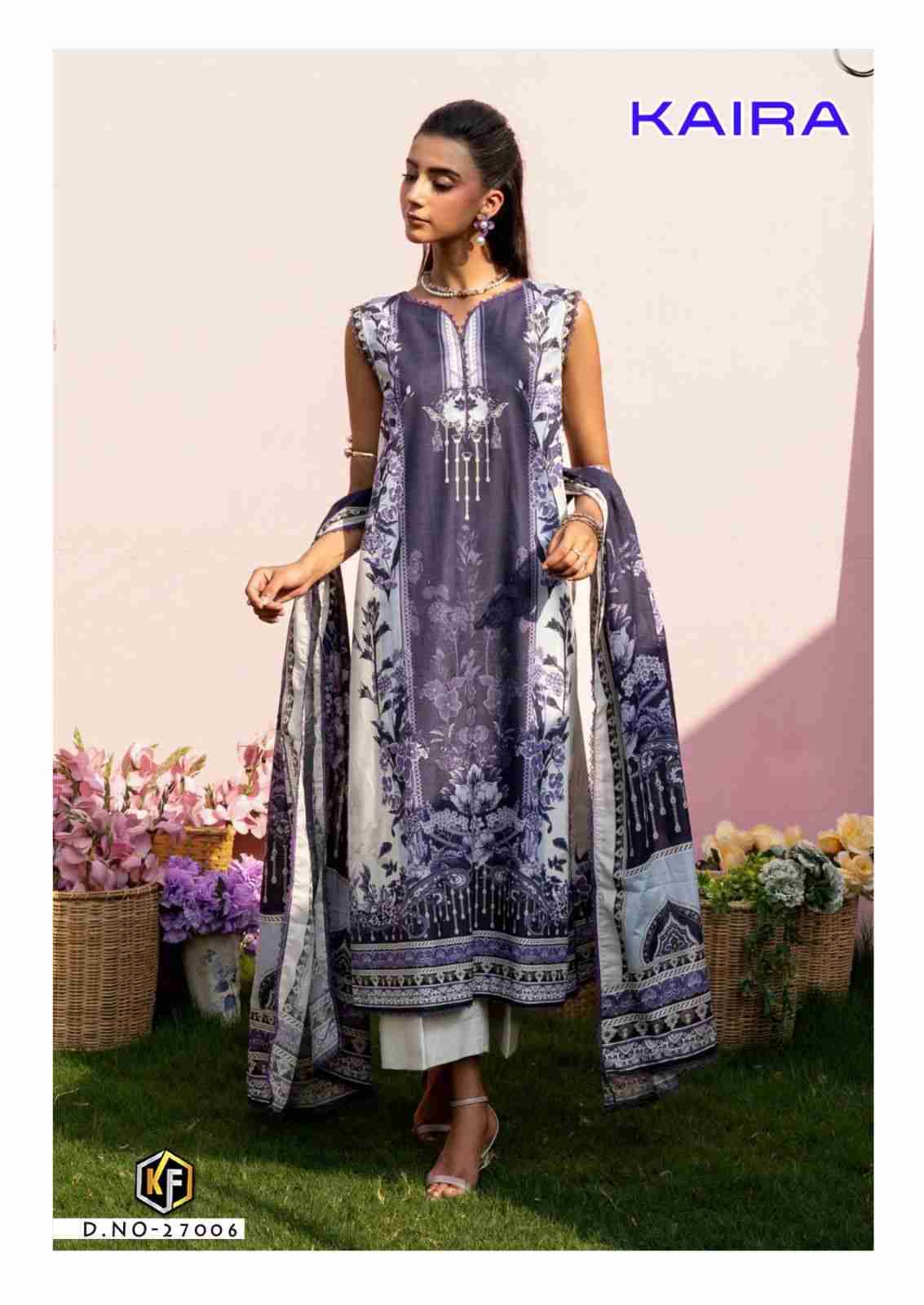 Kaira Vol-27 By Keval Fab 27001 To 27006 Series Beautiful Festive Suits Colorful Stylish Fancy Casual Wear & Ethnic Wear Pure Lawn Cotton Print Dresses At Wholesale Price