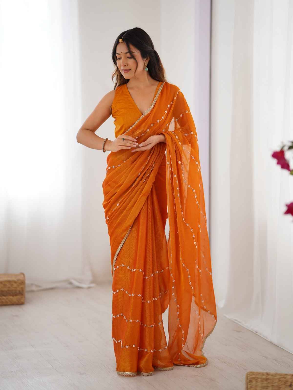 Dc-61 By Fashid Wholesale 01 To 07 Series Indian Traditional Wear Collection Beautiful Stylish Fancy Colorful Party Wear & Occasional Wear Heavy Smooth Sitara Sarees At Wholesale Price