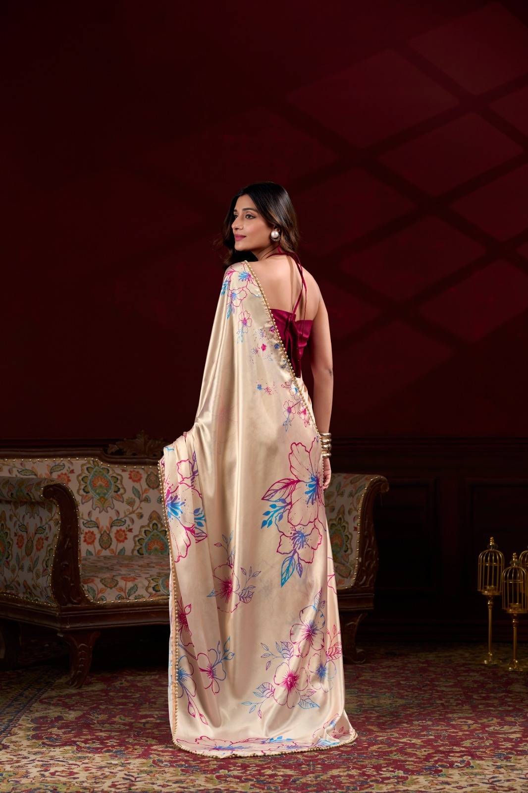 Dc-02 By Fashid Wholesale 01 To 04 Series Indian Traditional Wear Collection Beautiful Stylish Fancy Colorful Party Wear & Occasional Wear Japan Satin Silk Sarees At Wholesale Price