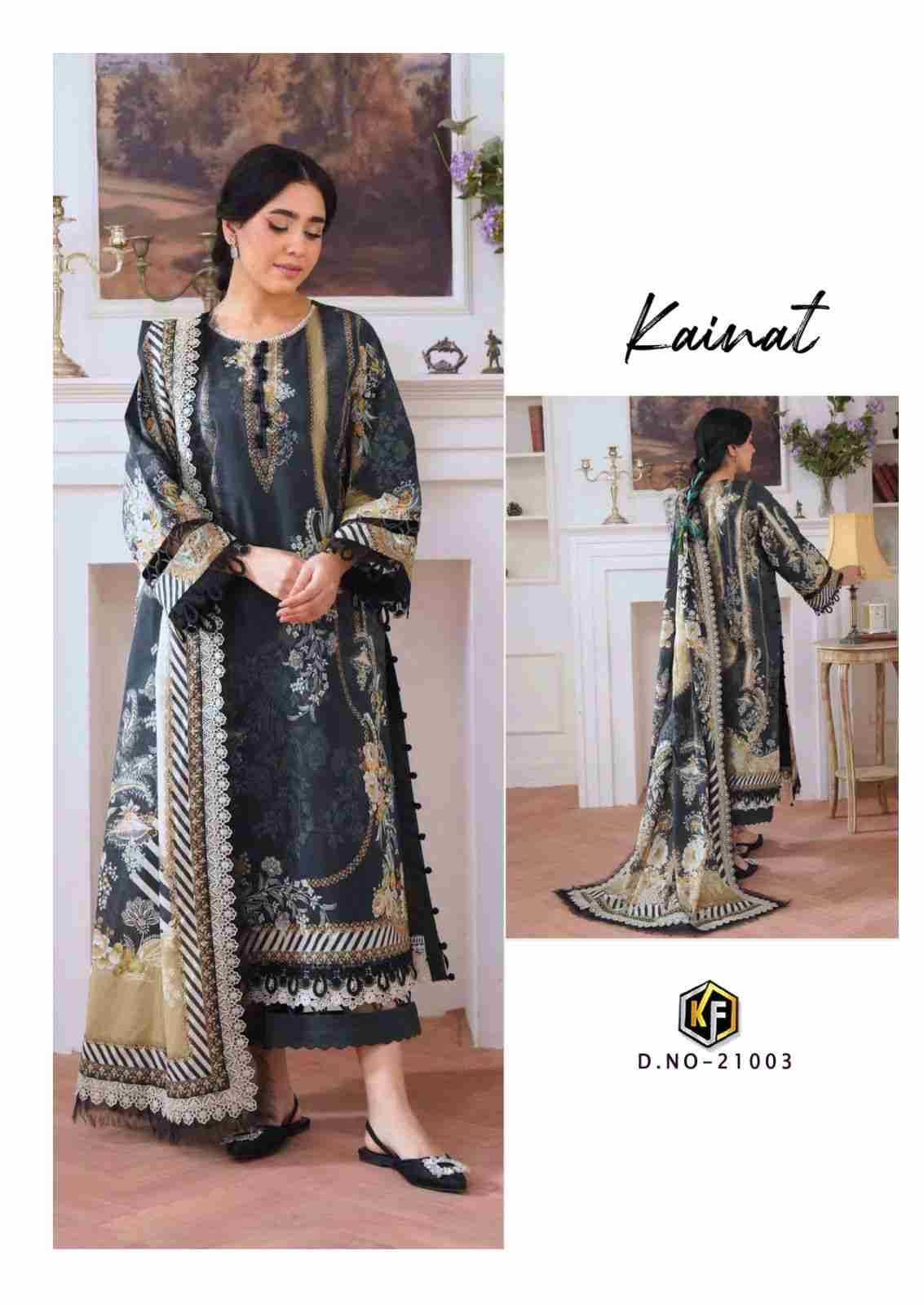 Kainat Vol-21 By Keval Fab 21001 To 21006 Series Beautiful Suits Colorful Stylish Fancy Casual Wear & Ethnic Wear Pure Lawn Cotton Dresses At Wholesale Price