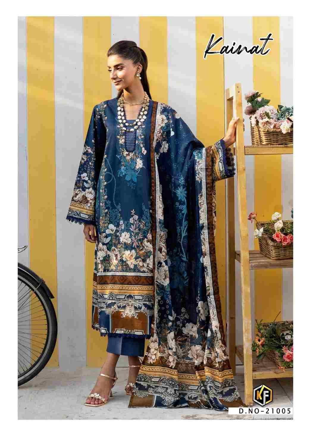 Kainat Vol-21 By Keval Fab 21001 To 21006 Series Beautiful Suits Colorful Stylish Fancy Casual Wear & Ethnic Wear Pure Lawn Cotton Dresses At Wholesale Price