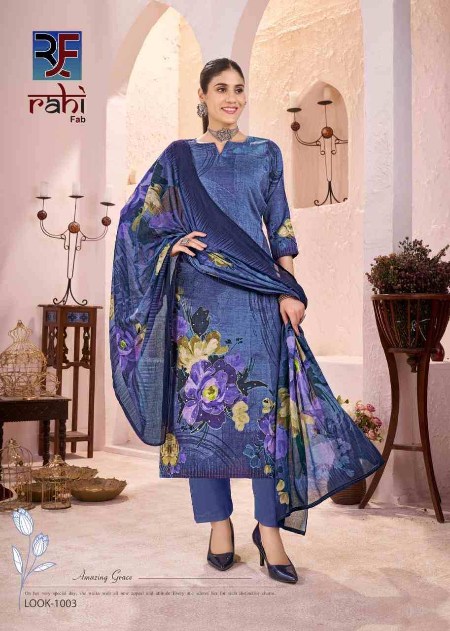 Rich Pearl Vol-1 By Rahi Fab 1001 To 1008 Series Beautiful Pakistani Suits Stylish Fancy Colorful Party Wear & Occasional Wear Pure Jam Satin Dresses At Wholesale Price