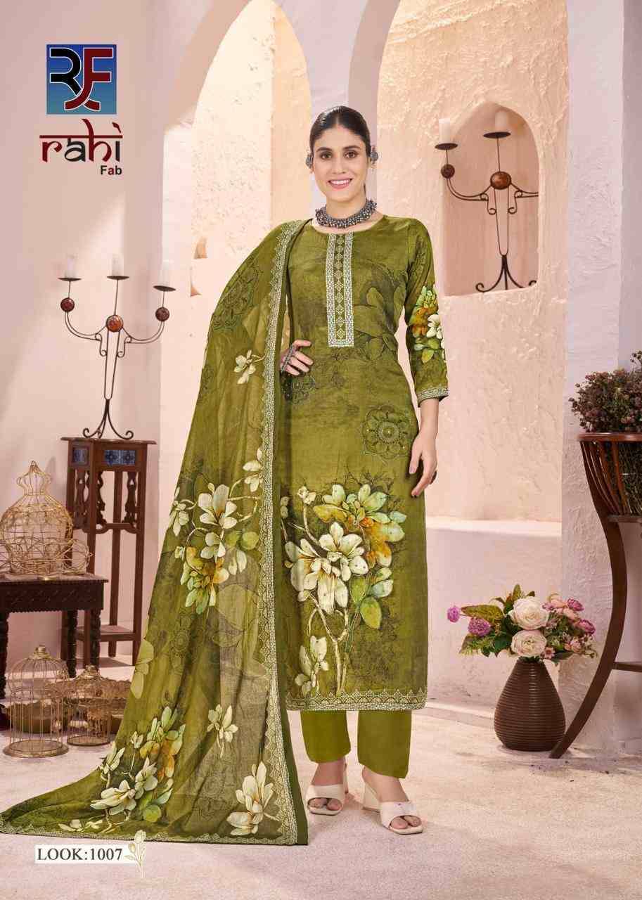 Rich Pearl Vol-1 By Rahi Fab 1001 To 1008 Series Beautiful Pakistani Suits Stylish Fancy Colorful Party Wear & Occasional Wear Pure Jam Satin Dresses At Wholesale Price