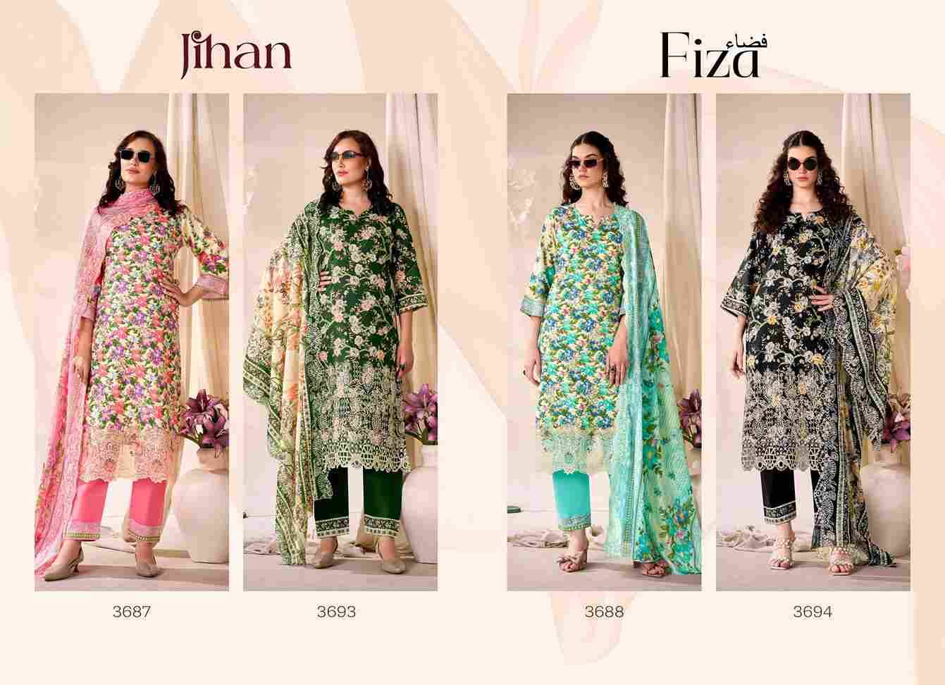Fiza By Jihan Designer Pakistani Suits Beautiful Fancy Stylish Colorful Party Wear & Occasional Wear Pure Cotton Dresses At Wholesale Price