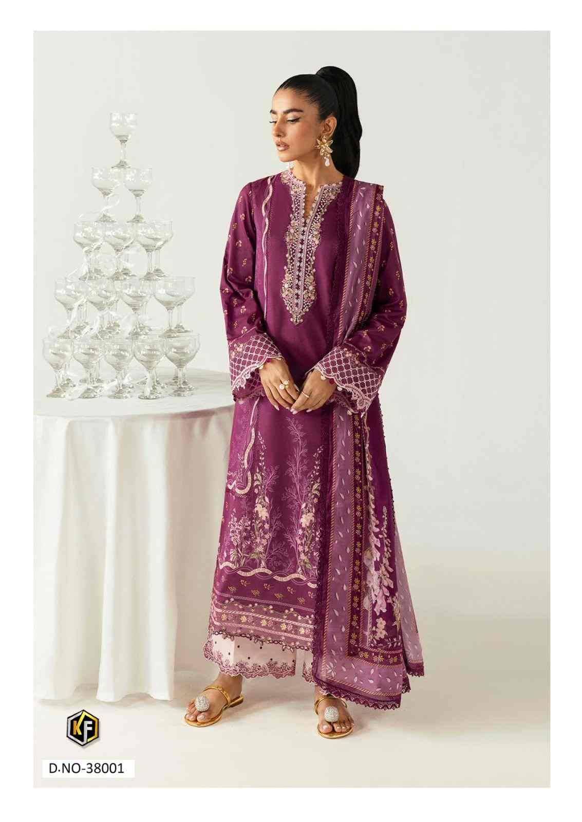 Maria.B. Vol-38 By Keval Fab 38001 To 38006 Series Beautiful Stylish Festive Suits Fancy Colorful Casual Wear & Ethnic Wear & Ready To Wear Heavy Cotton Print Dresses At Wholesale Price