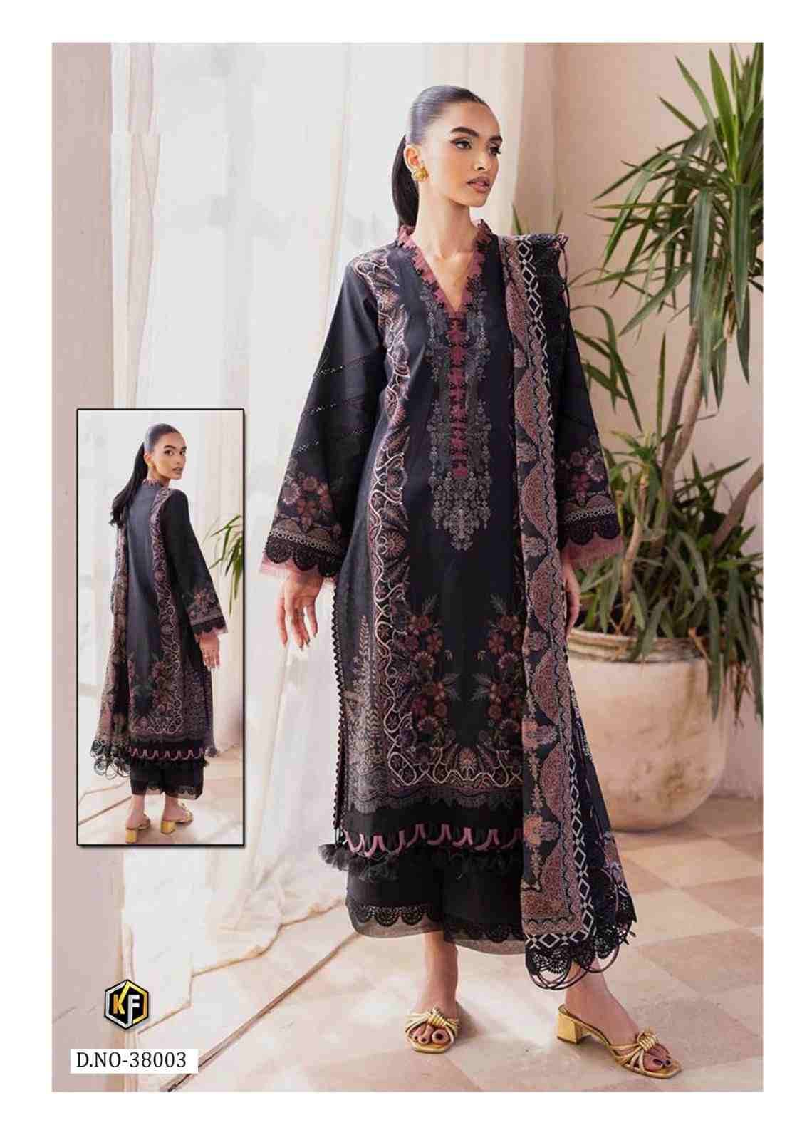 Maria.B. Vol-38 By Keval Fab 38001 To 38006 Series Beautiful Stylish Festive Suits Fancy Colorful Casual Wear & Ethnic Wear & Ready To Wear Heavy Cotton Print Dresses At Wholesale Price