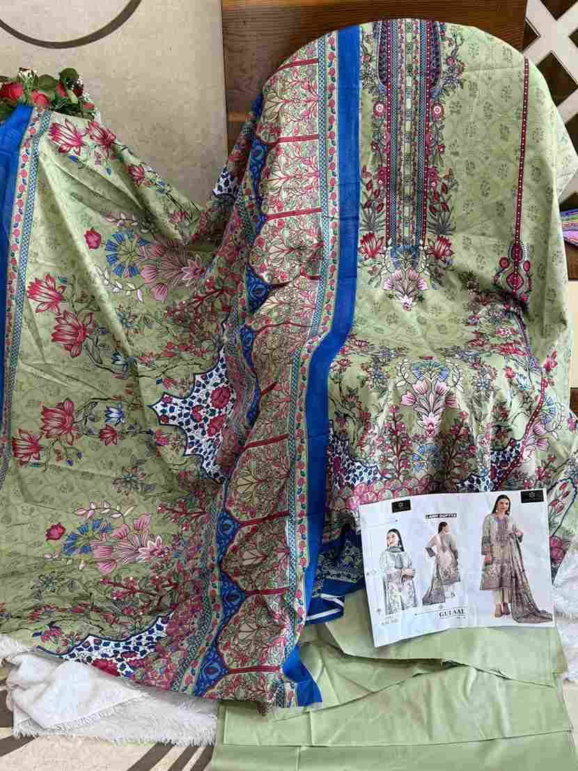 Gulaal Vol-1 By Aaliz Prints 3200 To 3204 Series Beautiful Festive Pakistani Suits Stylish Fancy Colorful Casual Wear & Ethnic Wear Soft Cotton Digital Print Dresses At Wholesale Price