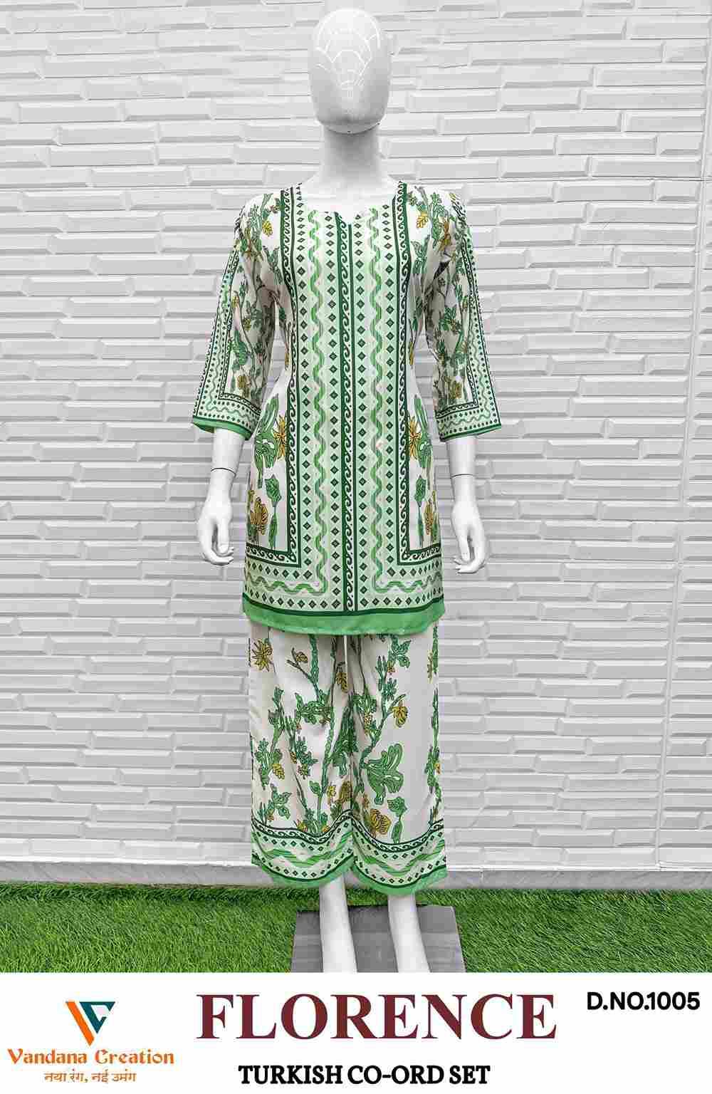 Florence By Vandana Creation 1001 To 1008 Series Designer Stylish Fancy Colorful Beautiful Party Wear & Ethnic Wear Collection Rayon Co-Ords Set At Wholesale Price