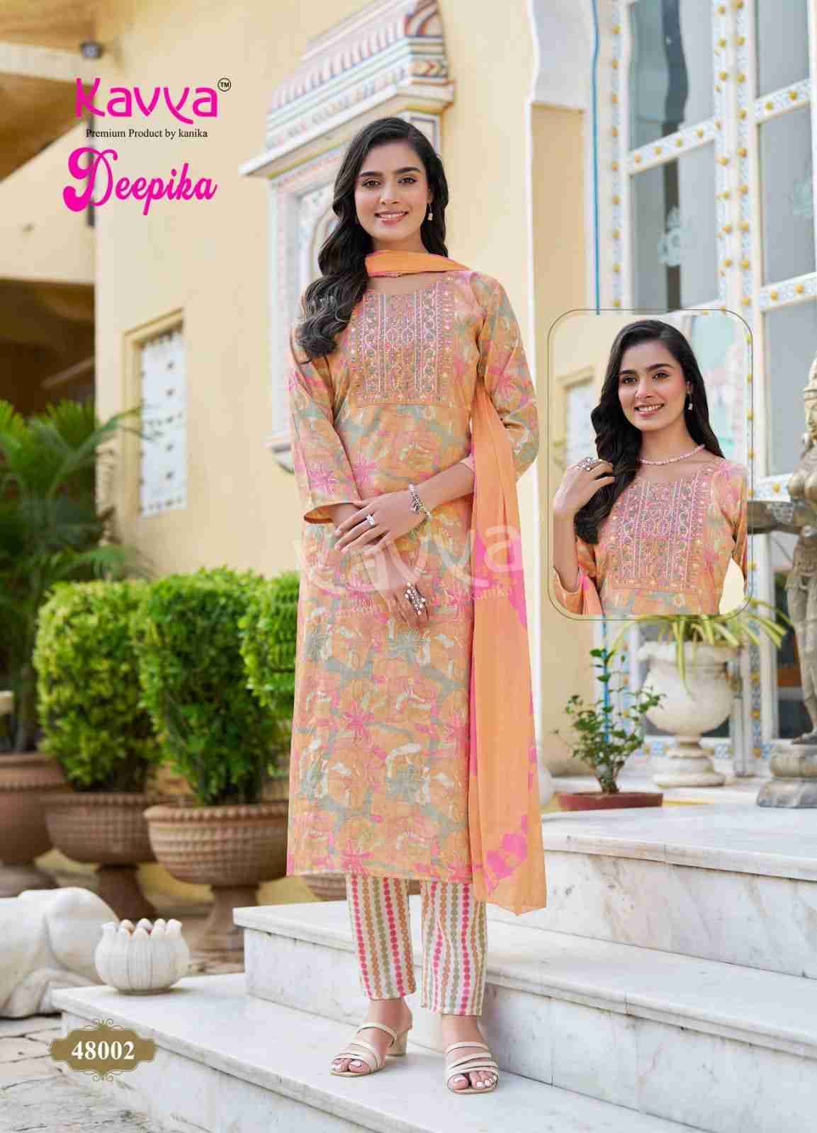 Deepika Vol-48 By Kavya 48001 To 48010 Series Festive Suits Beautiful Fancy Colorful Stylish Party Wear & Occasional Wear Fancy Dresses At Wholesale Price