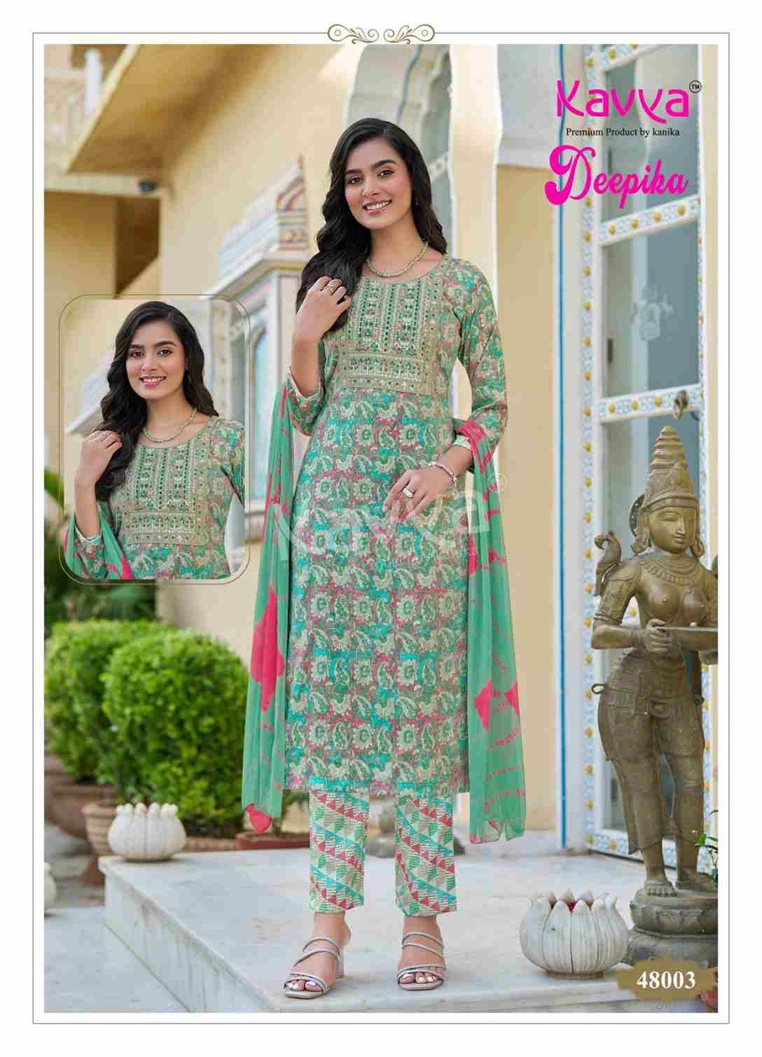 Deepika Vol-48 By Kavya 48001 To 48010 Series Festive Suits Beautiful Fancy Colorful Stylish Party Wear & Occasional Wear Fancy Dresses At Wholesale Price