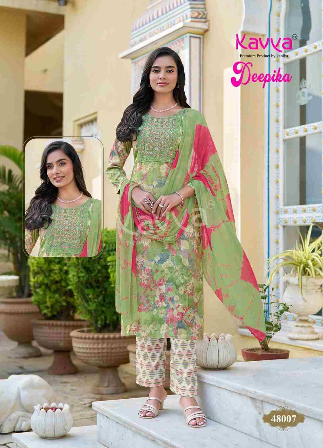 Deepika Vol-48 By Kavya 48001 To 48010 Series Festive Suits Beautiful Fancy Colorful Stylish Party Wear & Occasional Wear Fancy Dresses At Wholesale Price