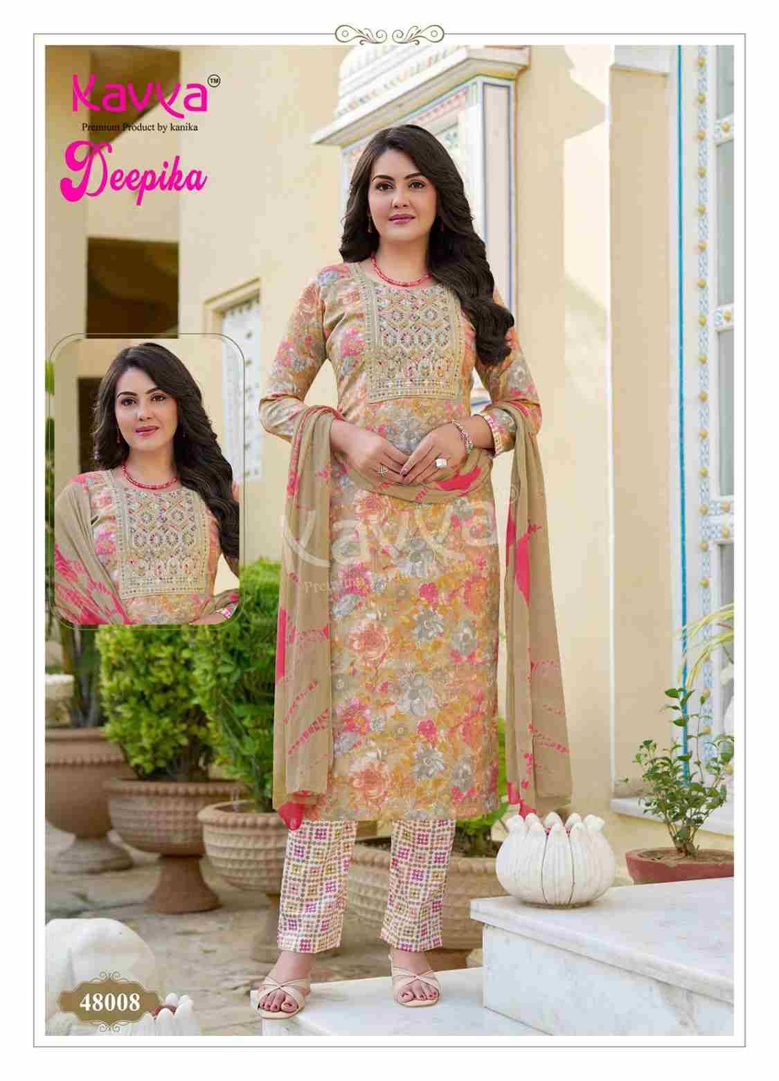Deepika Vol-48 By Kavya 48001 To 48010 Series Festive Suits Beautiful Fancy Colorful Stylish Party Wear & Occasional Wear Fancy Dresses At Wholesale Price